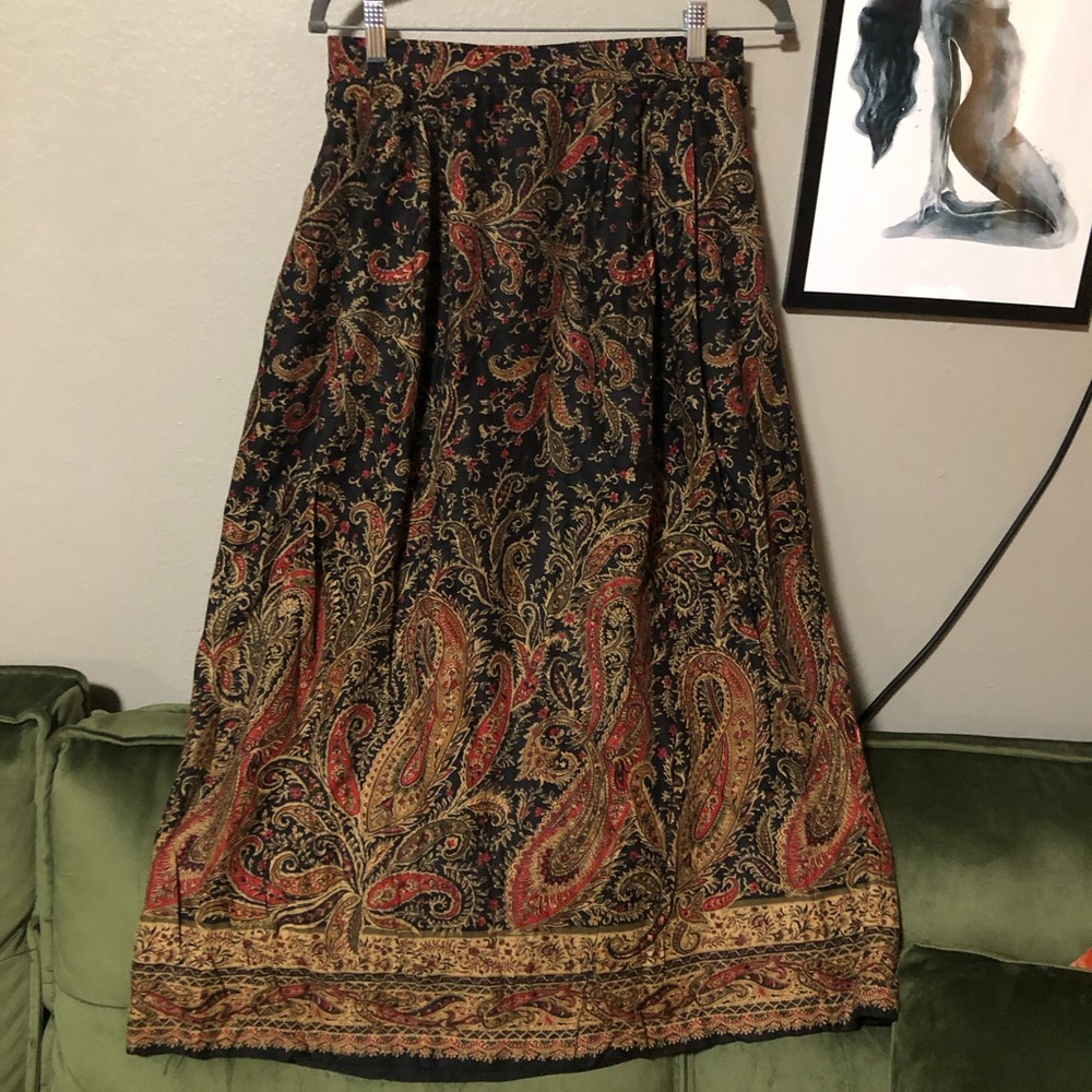 Vintage Paisley Maxi Skirt - Portraits - 10